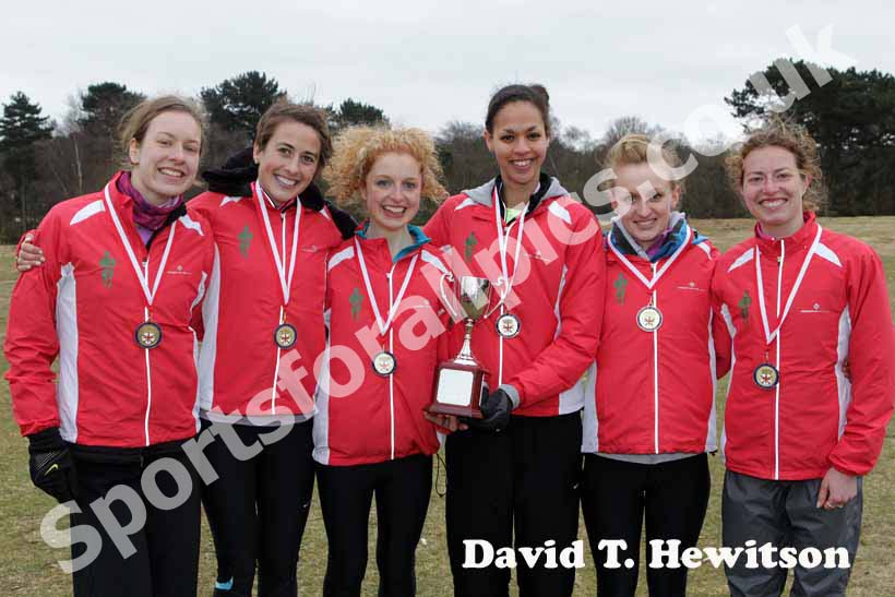 Aldershot Farnham and District winners of the National Womens 6 Stage Relay.